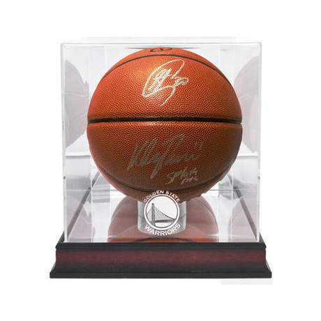 Signed Basketball // Steph Curry + Klay Thompson