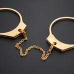 Simple Handcuff Bangles (Gold)