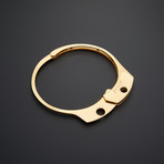 Simple Handcuff Bangles (Gold)