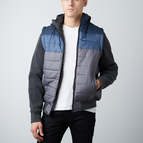 Talan Nylon Fleece Jacket // Navy (M)