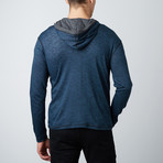 Dave Pullover // Black + Iron Blue (S)