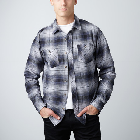 Jordan Flannel Shirt // Navy (S)