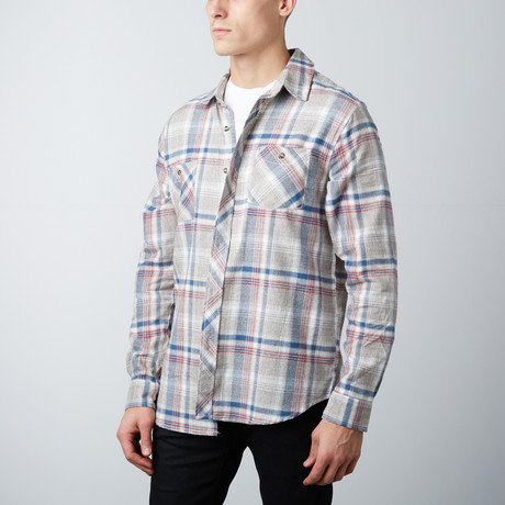 Brent Flannel Shirt // Salmon (S)