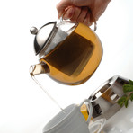 Dorado Glass Tea Pot // 4 Piece Set