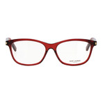 Saint Laurent // Thin Rectangle Frame // Shiny Burgundy