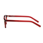 Saint Laurent // Thin Rectangle Frame // Shiny Burgundy