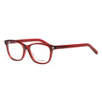 Saint Laurent // Thin Rectangle Frame // Shiny Burgundy