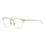 Saint Laurent // Round Frame // Shiny Ivory