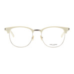 Saint Laurent // Round Frame // Shiny Ivory