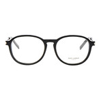 Saint Laurent // Thin Oval Frame // Shiny Black