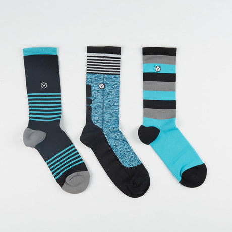 Vybe Athletic Socks // Blue