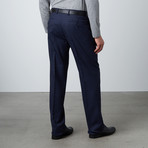 2BSV Notch Lapel Pick Stitch Suit // Navy Tattersall (US: 38R)