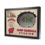 Wisconsin Badgers Wall Art (25 Layer)