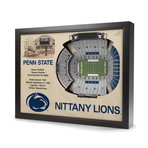 Penn State Nittany Lions Wall Art (25 Layer)
