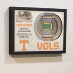 Tennessee Volunteers // 5 Layer Wall Art (25 Layer)