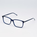 Saint Laurent // Oversized Rectangle Frame // Shiny Transparent Blue