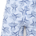 Abstract Floral Boxer // Blue (M)