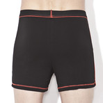 Contrast Piped Boxer // Black (XL)