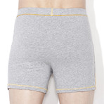 Contrast Piped Boxer // Gray (2XL)