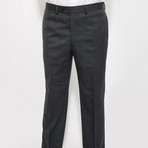 2 Button Tartan Plaid Notch Lapel Wool Suit // Charcoal Plaid (US: 42S)
