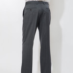2 Button Tartan Plaid Notch Lapel Wool Suit // Charcoal Plaid (US: 40R)