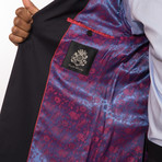 2 Button Peak Lapel Wool Suit // Navy (US: 42S)