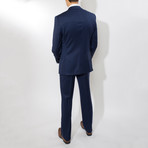 2 Button Notch Lapel Wool Suit // French Blue (US: 40L)