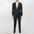 2 Button Notch Lapel Wool Suit // Charcoal (US: 42R)
