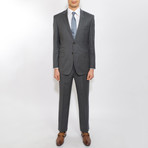 2 Button Notch Lapel Wool Suit // Gray (US: 44L)