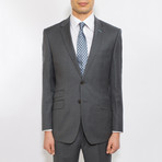 2 Button Notch Lapel Wool Suit // Gray (US: 40S)