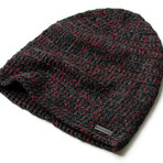 The Beeskie Slouchy Beanie // Black + Charc + Port Marl