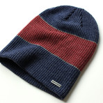 The Forte Slouchy Beanie // Red + Blue