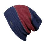 The Forte Slouchy Beanie // Red + Blue