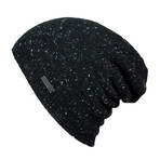 The Hadley Slouchy Beanie // Black + Nep