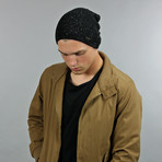 The Hadley Slouchy Beanie // Black + Nep