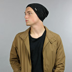 The Hadley Slouchy Beanie // Black + Nep