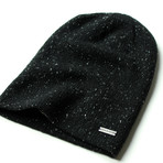 The Hadley Slouchy Beanie // Black + Nep