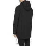 Hooded Pullover Anorak // Black (XS)