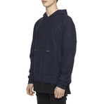 Oversized Inside Out Hoody // Navy (XL)