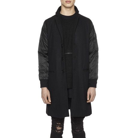 Hybrid Overcoat // Black (XS)