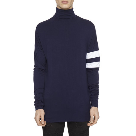 Roll Neck Under Layer Long-Sleeve Tee // Navy (XS)