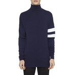 Roll Neck Under Layer Long-Sleeve Tee // Navy (M)