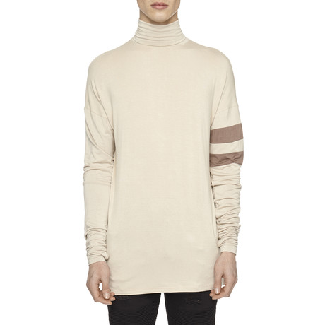 Roll Neck Under Layer Long-Sleeve Tee // Nude (XS)