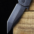 Bold 2 Blade Knife (Black + Black)