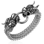 Dragons Double Strand Franco Chain Bracelet