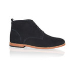 Suede Lace Up Boot // Navy (UK: 8)