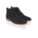 Suede Lace Up Boot // Navy (UK: 7)