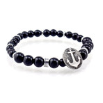 Anchor Bracelet // Onyx Stone