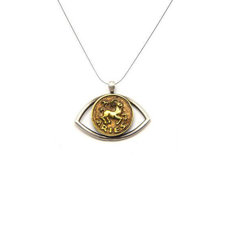 Aries Necklace // Gold (Sterling Silver Chain)