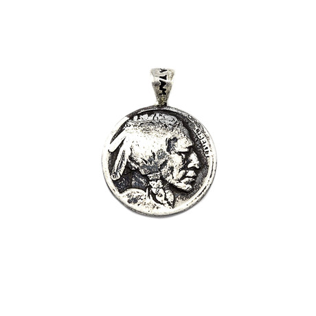 Buffalo Nickel Necklace (Sterling Silver Chain)